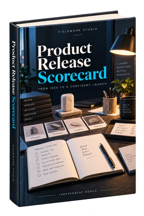 Product Release Scorecard generated product mockup