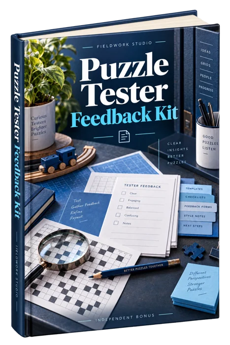 Puzzle Tester Feedback Kit generated product mockup