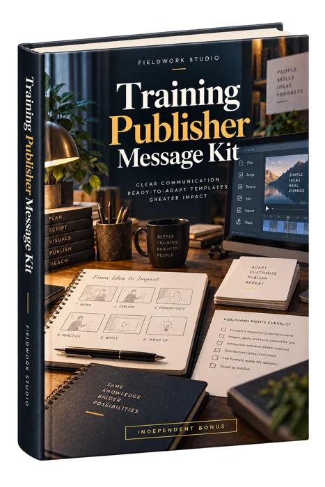 Training Publisher Message Kit generated product mockup