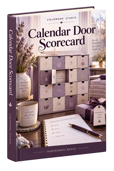 Calendar Door Scorecard generated product mockup