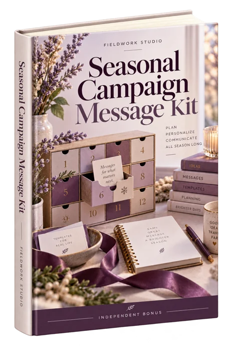 Seasonal Campaign Message Kit generated product mockup