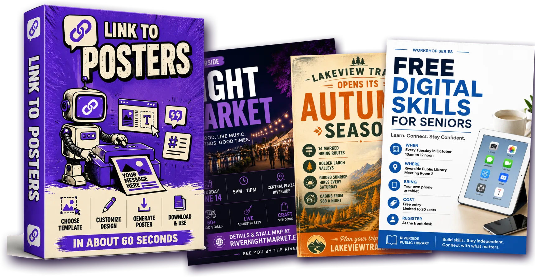 Link to Posters GPT box with finished poster samples