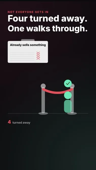 Velvet Rope, a finished vertical video made from one of the 189 prompts