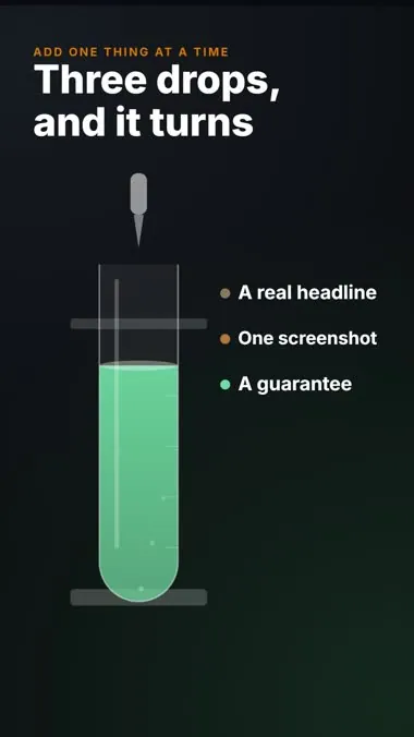 Test Tube, a finished vertical video made from one of the 189 prompts