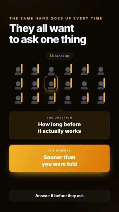 The Raised Hand, a finished vertical video made from one of the 189 prompts